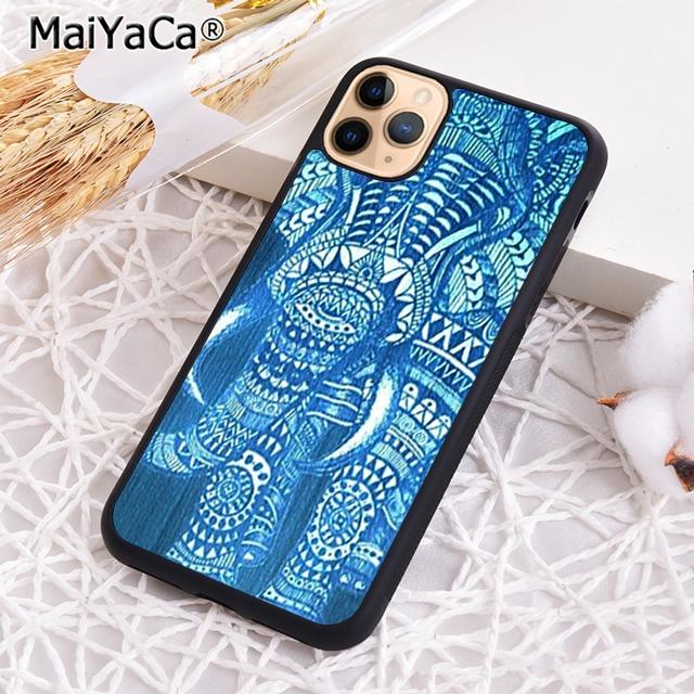 MaiYaCa Colorful Retro Flower Elephant Phone Case Shell For iPhone 17 Air 12 13 16 pro max 15 14 plus Cover coque