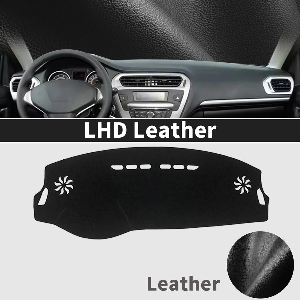 for Peugeot 301 2012 2013 2014 2015-2019 Car Dashboard Cover Sunshade Non‑Slip Protector Dash Mat Interior Decor Pad Accessories