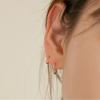 Серьги-кольца Lunne 14K Daily One-Touch (14-каратное золото) #Er01