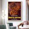 1 шт. Игровой плакат-наклейка M-Monster Hunter, водостойкая печать, настенное искусство для гостиной, спальни, домашний декор