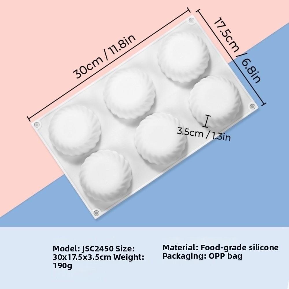 6-Cavity Chocolate Mold Fruit Flower Shape Desserts Making Tool New Baking Pastry Mold Baking Tool