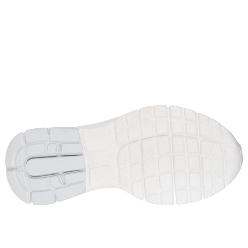 Skechers Bobs Vamos Fashion Удобные Простые Прочные Низкие Беговые Кроссовки Женские Кеды Белые 117770-SIL