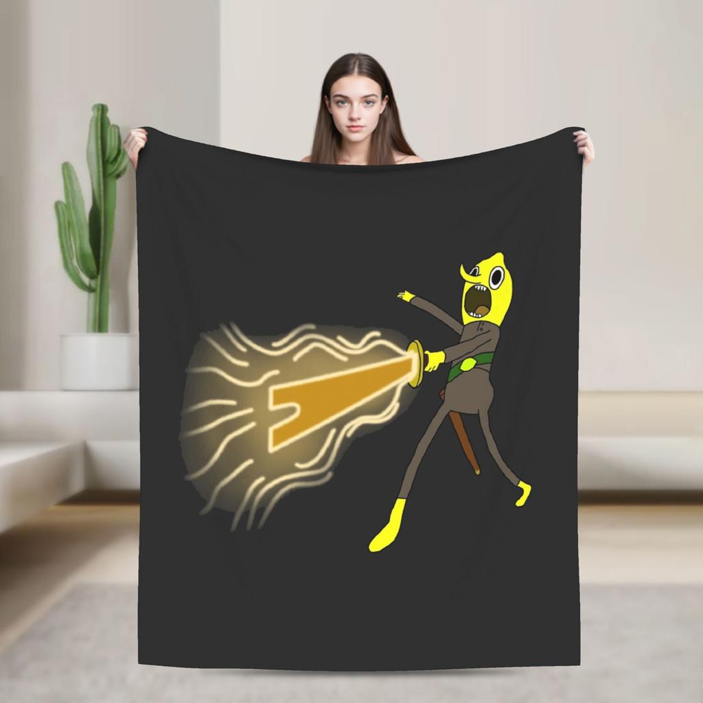 Lemongrab Unacceptable Flannel Blanket Spring Warm Soft Throw Blanket for Kids Adult Home Decor Graphic Bedspread Sofa Bed Cover