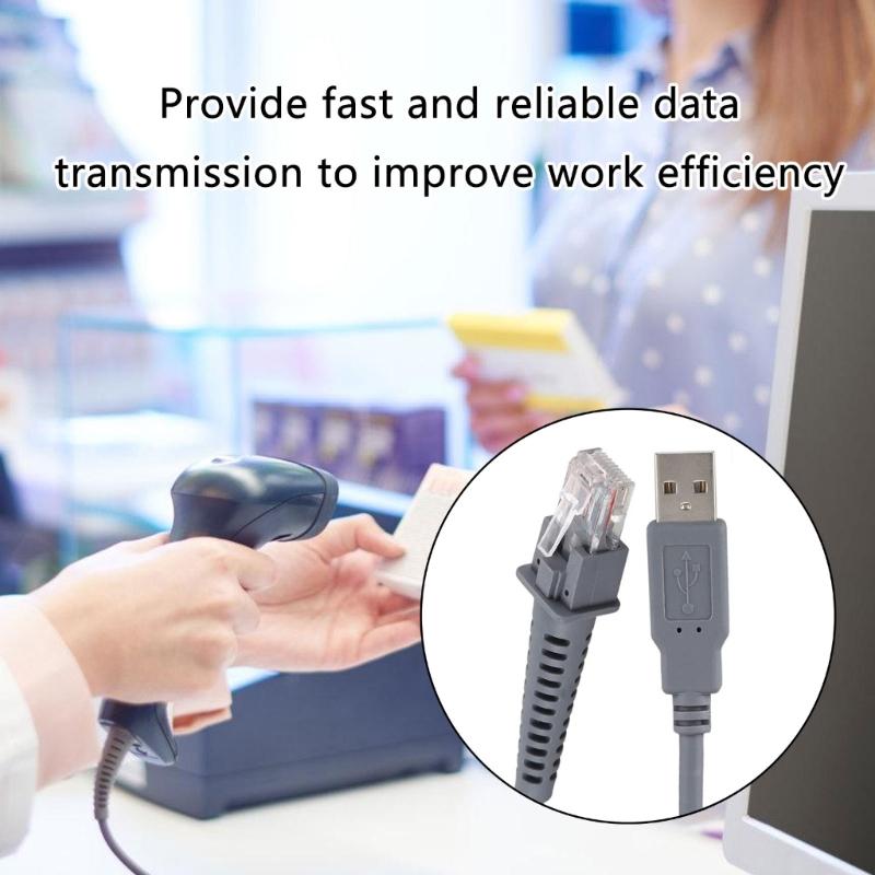 Кабель USB A на RJ45 для Datalogic CAB4120 CAB4120 QD2130, QD2110 Улучшает передачу данных в розничной торговле и на складе