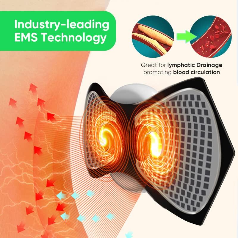 Импульсный массажер для шеи EMS с дистанционным управлением, ЖК-дисплей, 8 режимов, массажер для шейного отдела позвоночника