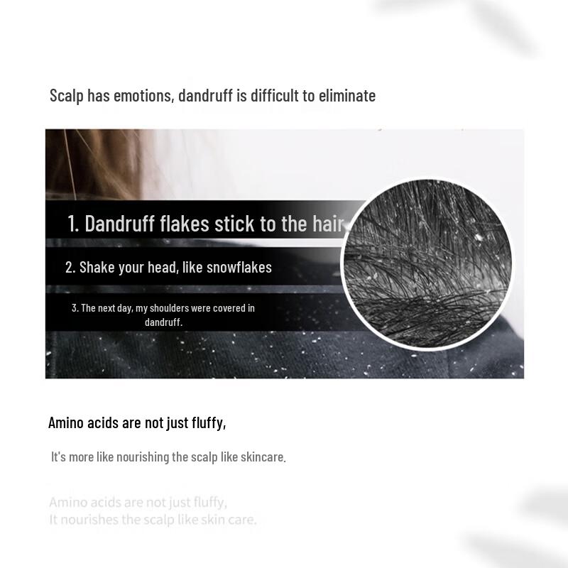 Qianxiang Аминокислотный шампунь против перхоти, контролирующий жирность, придающий объем