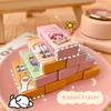 5pcs/set Cute Eraser Kawaii Cartoon Animal Bunny Peach Eraser Lovely Stationery Tool Pencil Eraser School Student Supplies