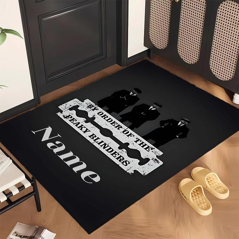 Peaky blinderes (1) Personalized name Office Carpet Stylish Decor for Living Room Bedroom Kitchen