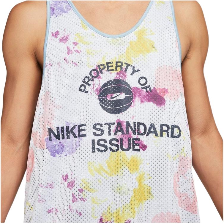 Nike Баскетбольный жилет с цветным принтом Alphabet, мужские топы, скейтборд, синий DH7434-709