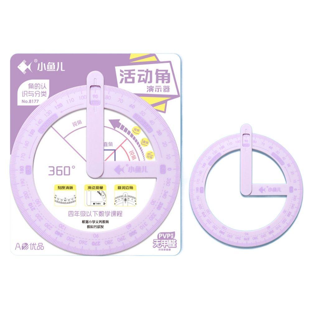 Пластиковый транспортир-указатель 360 градусов, искатель угла поворота, креативная линейка для занятий, студенты