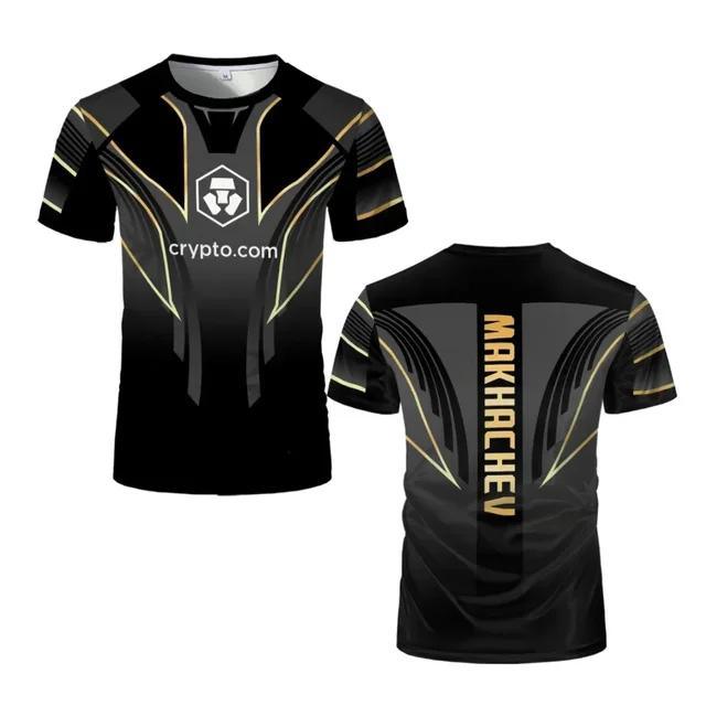 3D Printed Wrestling T-shirt Unisex Round Neck Sports Short Sleeve Top