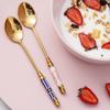 Stainless Steel Coffee Spoon Tea And Coffee Spoon Gold-plated Dessert Spoon Ceramics Spoon For Dessert