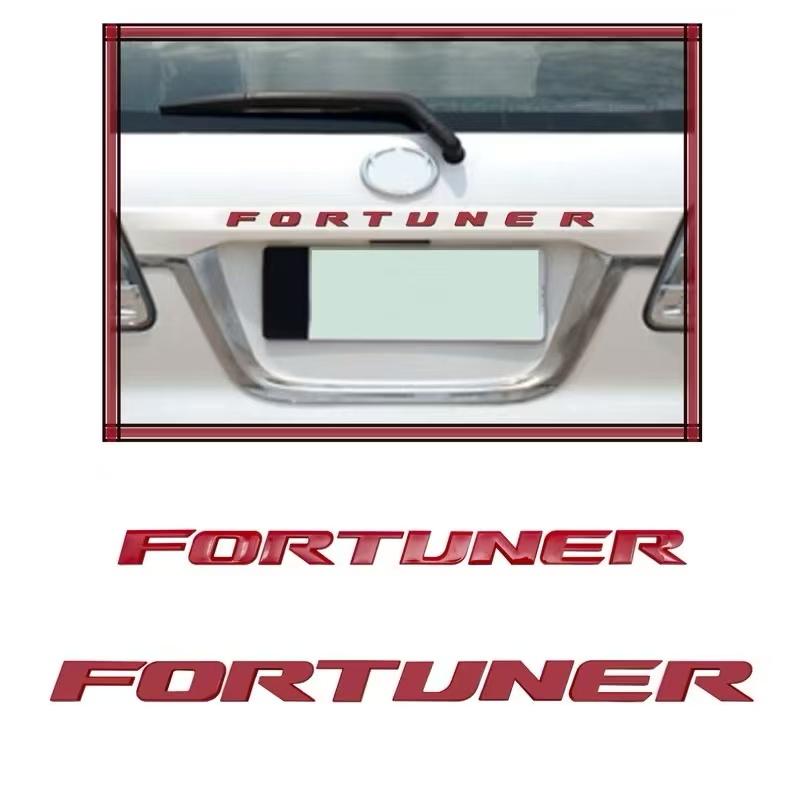 kycr7 1pc 3D ABS FORTUNER Letters Emblem Stickers for Toyota Fortuner Car Front Hood Bonnet Grill Trunk Badge car Accessories