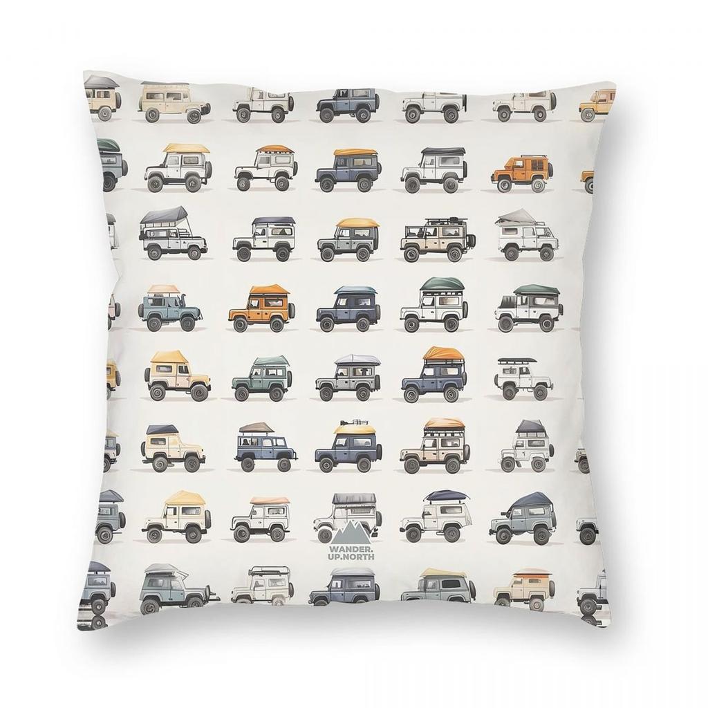 Adventure x Camping Rig Square Pillowcase Polyester Linen Velvet Creative Zip Decorative Pillow Case Home Cushion Cover