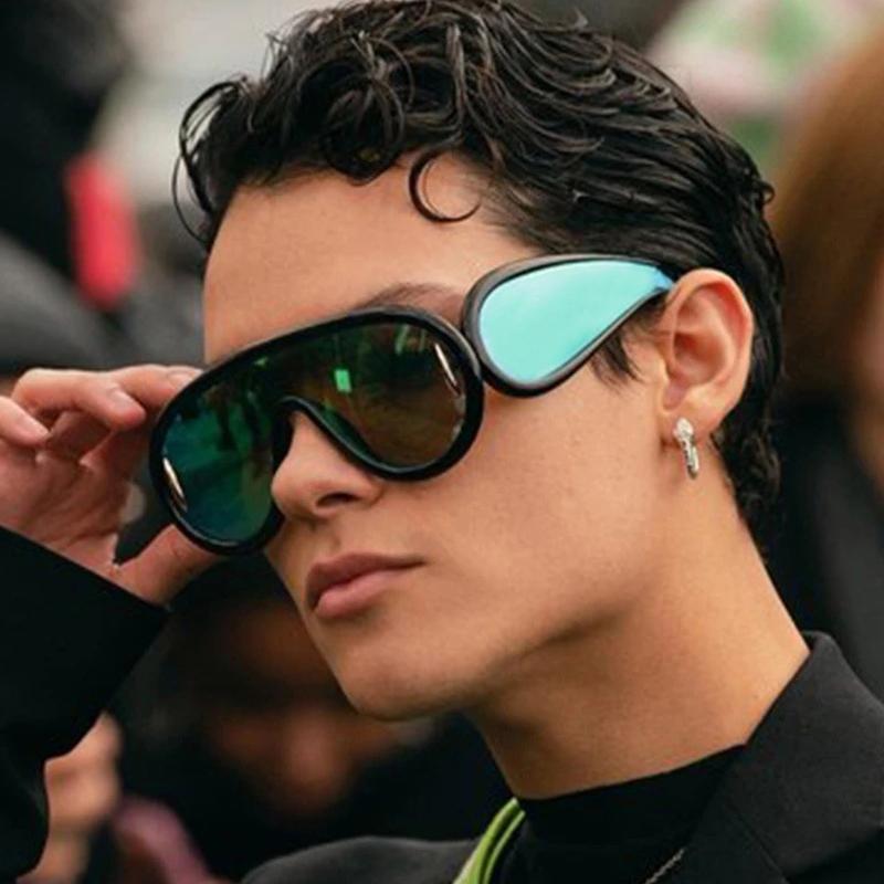 Новые солнцезащитные очки INS с интегрированной большой оправой, персонализированные модные спортивные очки для велоспорта