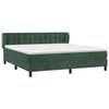 3127748 vidaXL Divan Bed and Mattress Dark Green 180x200cm Velvet
