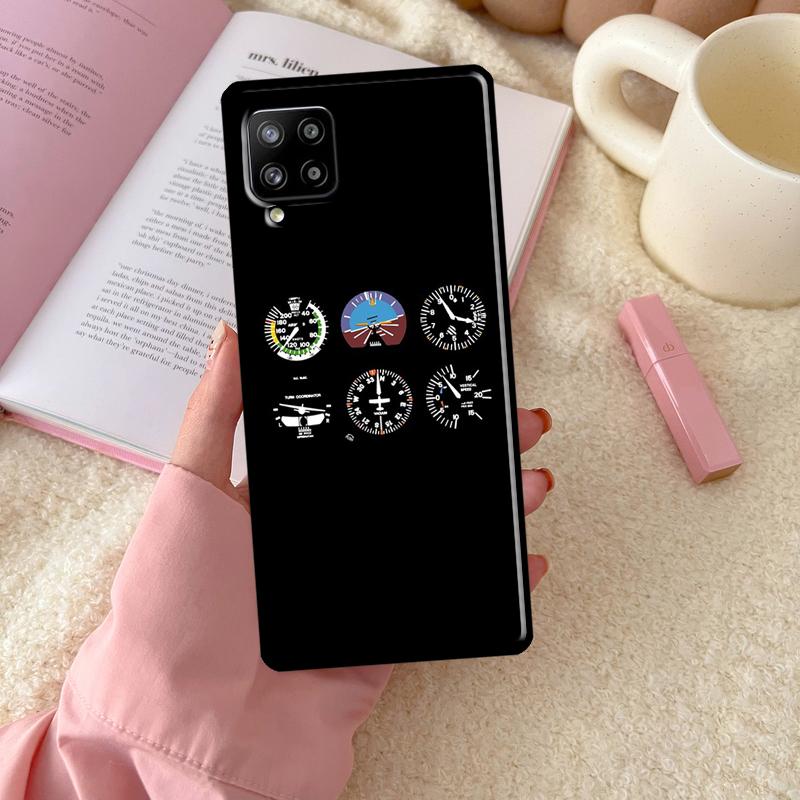 Aviation Aeroplane Pilot Cockpit For Samsung Galaxy A16 A26 A36 A56 A06 A53 A33 A13 A12 A32 A52 A55 A35 A15 A54 A34 A14 Case