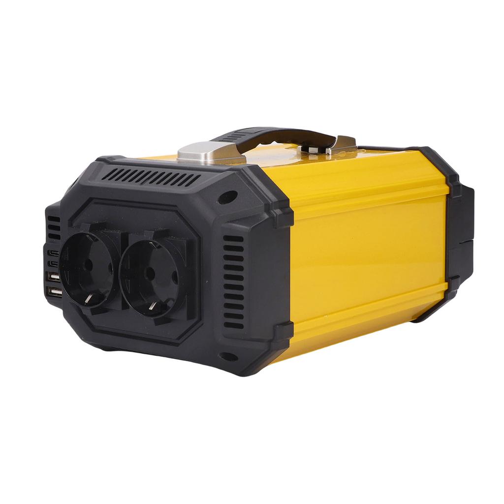 1000W Pure Sine Wave Power Inverter Car Inverter Solar Inverter with LCD Display 2 Outlets 2 USB 2 F