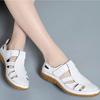 Женские летние простые повседневные удобные туфли без шнуровки на плоской подошве из искусственной кожи, мягкие туфли