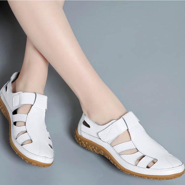 Женские летние простые повседневные удобные туфли без шнуровки на плоской подошве из искусственной кожи, мягкие туфли