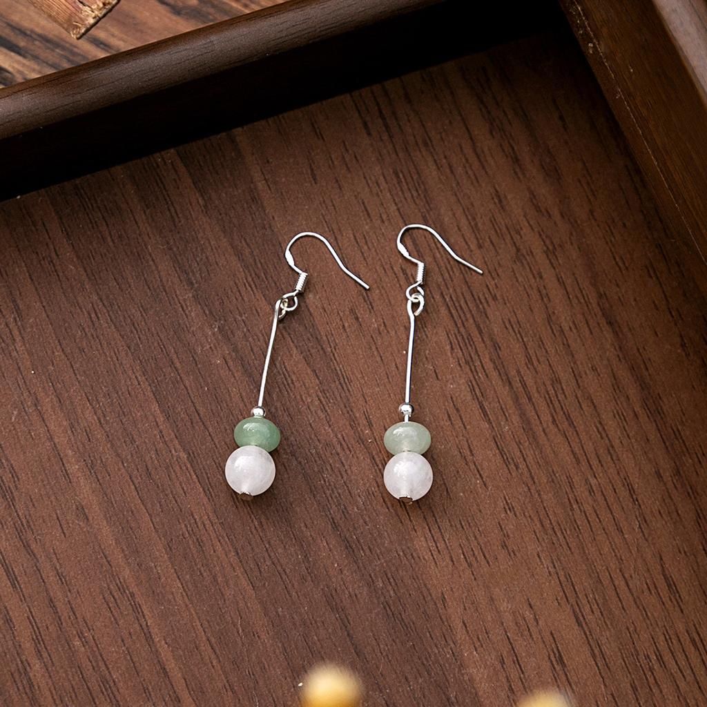 BLINGBAY женские новые серьги с искусственным жемчугом в китайском стиле, серьги с кисточками в форме бабочки в китайском стиле, простые аксессуары Hanfu, ретро-ювелирные изделия