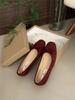 Fashion 6 Colors Women Faux Suede Bowtie Ballets Shoes Ladies Dress Slip On Flats Loafers Female Soft Soled Moccasines Pig Toe Ballerina