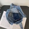 Portable Denim Bag Women's Shoulder Bag Student Crossbody Bag Tote Hand Bag