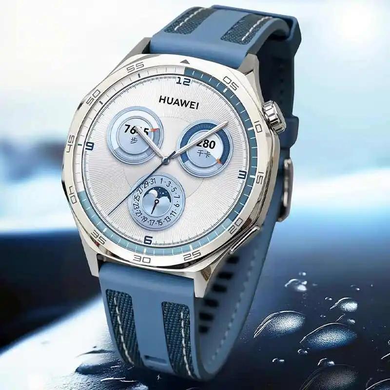 Официальный ремешок для HUAWEI WATCH GT 5 4 46mm Watch 4 5 Pro GT 3 2 Pro 46 мм 22 мм Спортивный композитный нейлоновый силиконовый ремешок Браслет