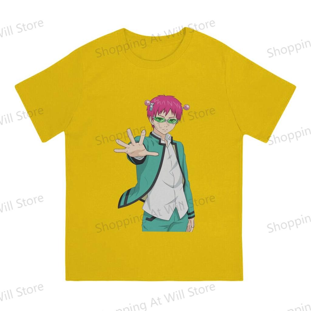 Summer Unisexs and Womens casual Tshirts The Disastrous Life of Saiki K Round neck short sleeved Tshirt Street Clothing SXL