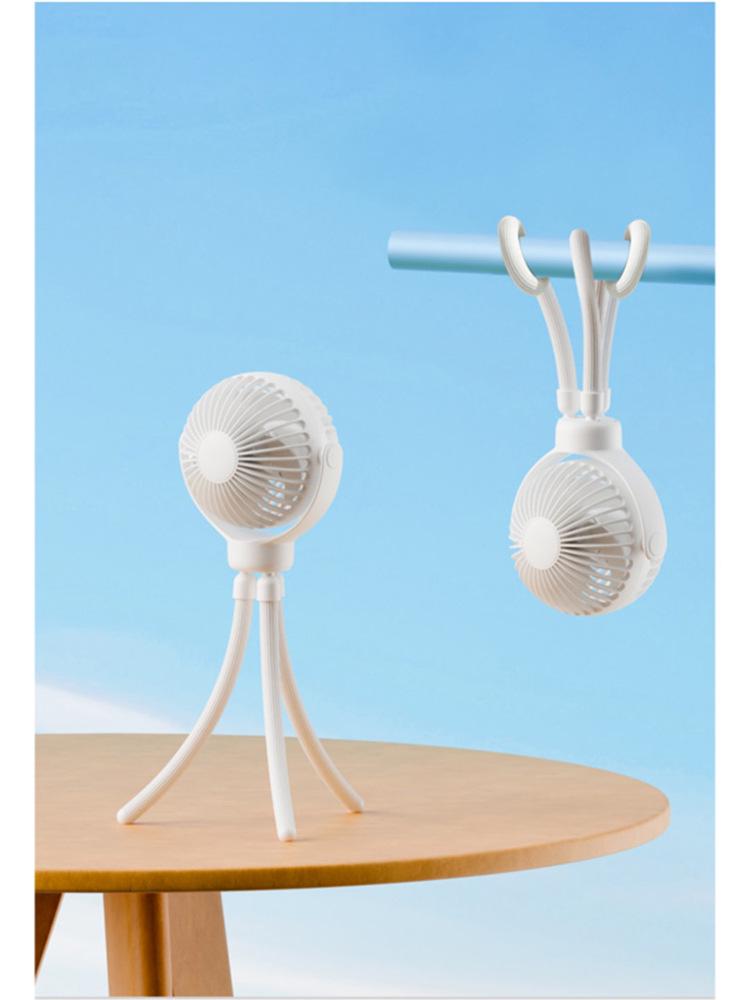 Rechargeable Octopus Baby Stroller Fan - Portable, Silent, and Versatile Companion for Dorms and Desktops