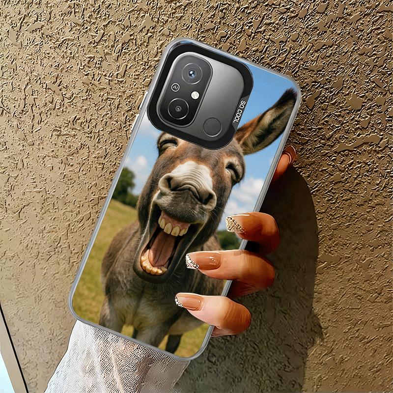 Забавный Осел Животное Ударопрочный Чехол для Телефона для Xiaomi Poco X7 X6 X5 X3 Pro F7 Ultra M8 Redmi 15C 15 14C 13C 12C 10C 13 12 10