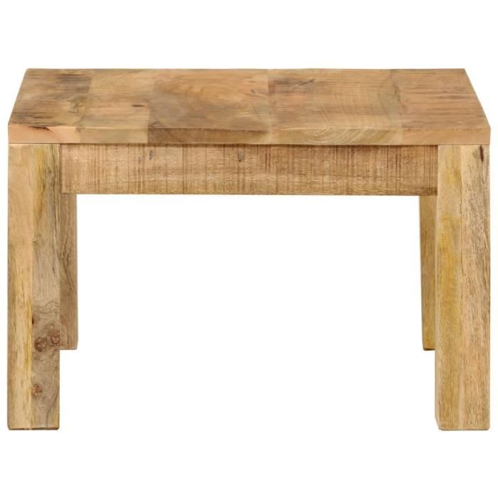 350321 vidaXL Coffee Table 55x55x35 Cm Solid Mango Wood