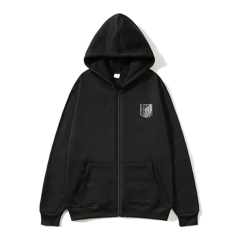 Japan Anime Attack On Titan Women Zip Hoodies Autumn Casual Pullover Sweats Zip Hoodie Fashion Sweatshirts Zip Sweatshirt Clothes