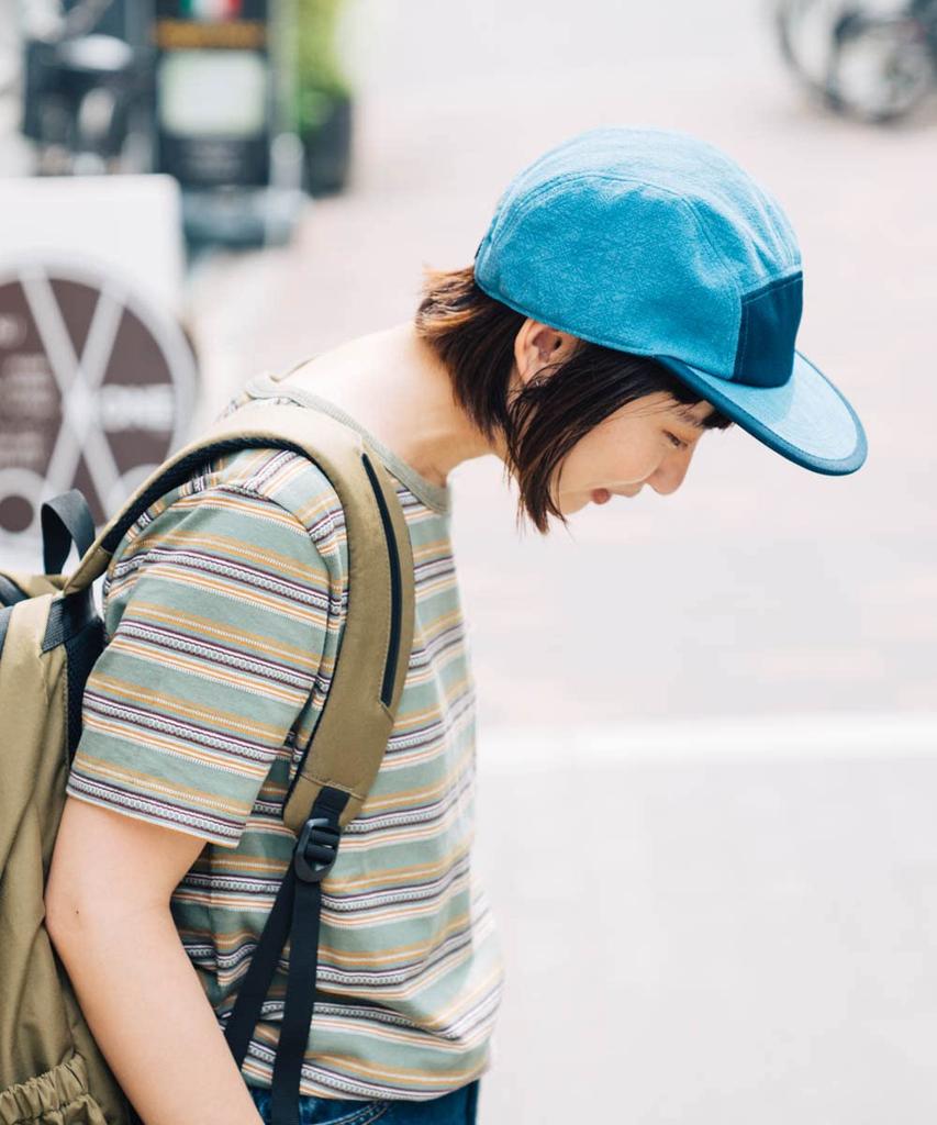 LINEN COOL JET CAP Linen Cool Jet Cap Long Large L Circumference Blue [NAKOTA] Hat, Brim, Lightweight, Size, Outdoor, Casual, Plain, Spring/Summer,