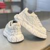 Versatile Men's Platform Vulcanized Shoes Luxury Brand Damping Wear-resistant Sneakers Anti Slip Increased Casual Walking Shoes