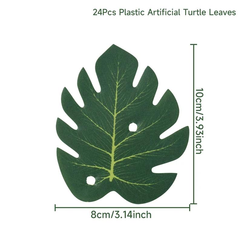 Artificial Tropical Palm Leaves Jungle Party Decoration Safari Animal s Summer Hawaiian Wedding Birthday Party Home Table Decor