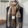 Cashmere Women's Scarf Spring Fall Winter Plaid Opera Cape Wraps Female Tippet Bandana Scarves Headscarf