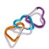 15 шт. Карабин с Быстросъемным Замком в Форме Сердца из Алюминиевого Сплава Электрофорез Наружные Спортивные Пряжки Многофункциональная Безопасная Пряжка для Рюкзака