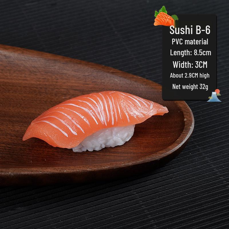 Fake Salmon Sushi Display Set - Japanese Restaurant Decoration