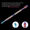 Holographic Stainless Steel Cuticle Pusher for Multi Function Remover Nail Care Manicure and Pedicure