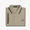 Fred Perry [M3600] Рубашка Fred Perry с двумя полосками - Теплый серый/Кирпичный цвет Carrington Road Afpm2413600-U84