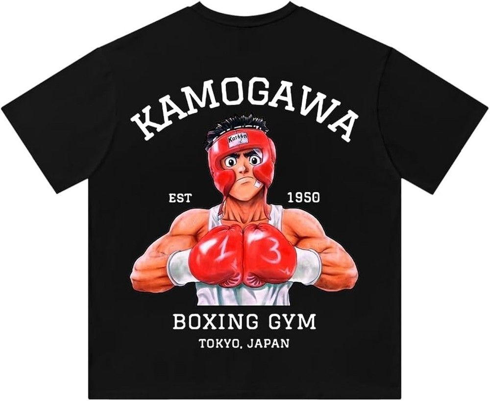 Unisex shirt Cotton Oversize Large Size HAJIME NO IPPO Boxing Anime Tee Unisex Short Sleeve Shirt S-5XL