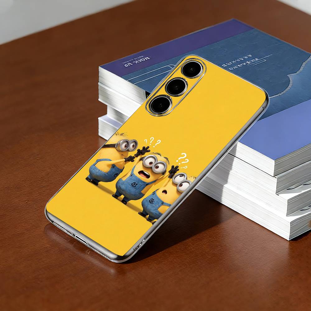 Cute M-MinionT Phone Case For SamsungA10,12,20,21S,30,31,40,50,51,52,70,71 Transparent Cover