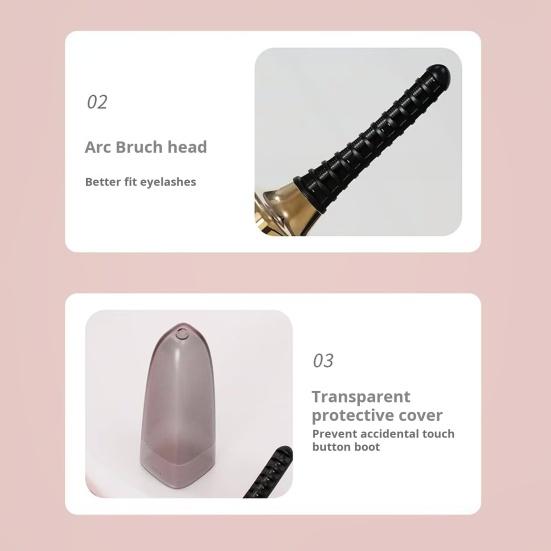 Электрические щипцы для завивки ресниц с защитным чехлом, быстро нагревающиеся, с подогревом, USB-щеточка для завивки ресниц, один зажим для формирования щипцов для завивки ресниц