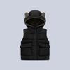 Toddler Hooded Vest with Bear Ears, Warm Padded Gilet for Boys and Girls, Autumn Spring Outfit, Age 1–6