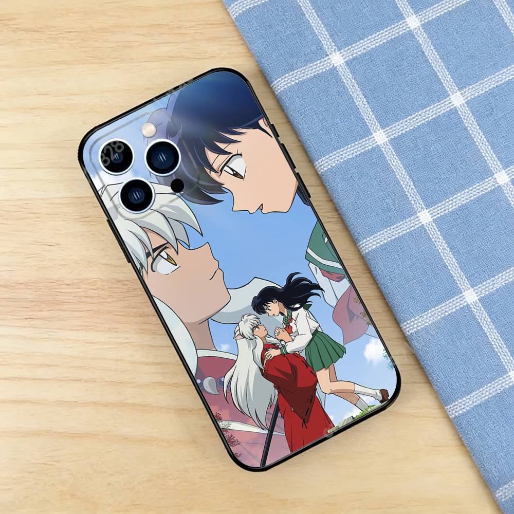 Anime I-Inuyasha K-Kikyo Phone Case for iPhone 17 16 Pro Plus Air 15 14 Max Mini 12 11 Soft Shockproof Cover