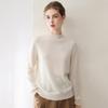 Kang Sai Ni Women's 100% Cashmere Seamless Half-High Neck Sweater