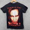 Футболка Marilyn Manson Мужская Маленькая Черная Больше Сатаны Группа Графический Метал