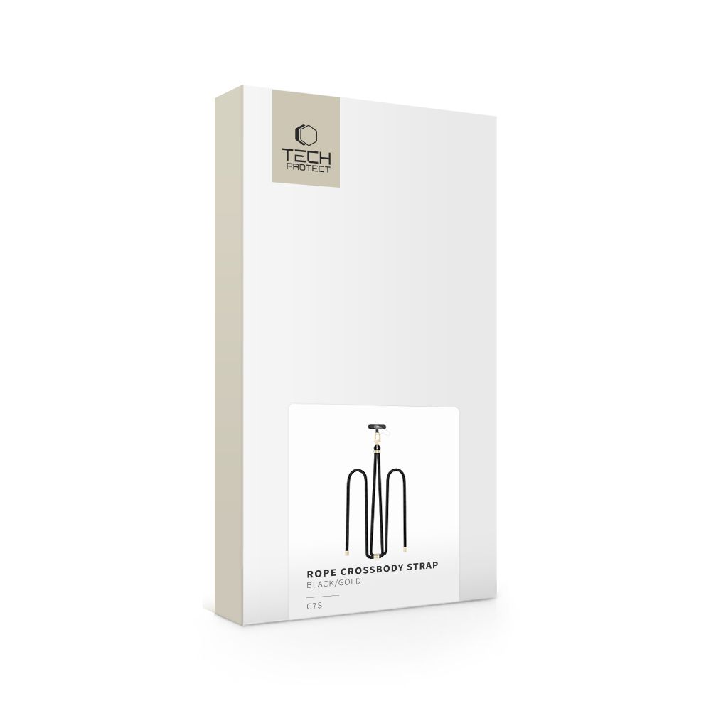 Tech-Protect C7S Rope Crossbody Strap Black/Gold