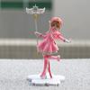 Аниме Милая Розовая Карта Желаний SAKURA Фигурки Действия Модели ПВХ Фигурка Модель Машина Украшения для Торта Волшебная Палочка Игрушки для Девочек Прочный Подарок